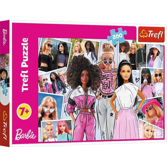 Trefl, Puzzle W świecie Barbie, 200 el. Trefl