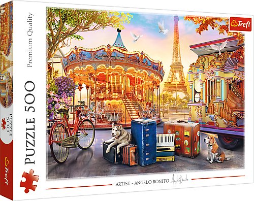 Trefl, puzzle, Wakacje w Paryżu, 500 el. Trefl