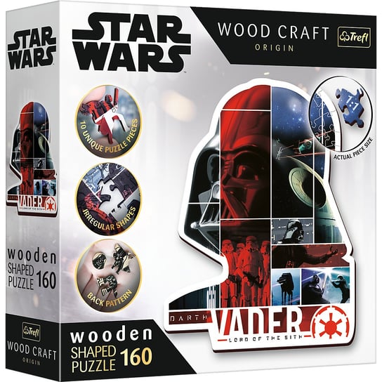 Trefl, Puzzle, Wood Craft, Darth Vader, 160 el. Trefl