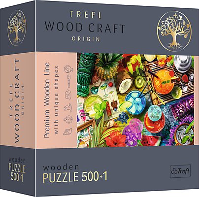 Trefl, Puzzle Wood Craft Kolorowe koktajle, 501 el. Trefl