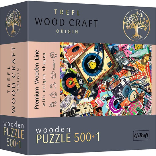 Trefl, Puzzle Wood Craft W świecie muzyki, 501 el. Kids Euroswan