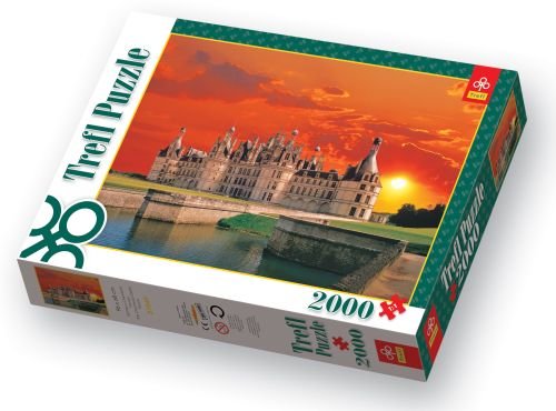 Trefl, puzzle, Zamek w Chambord Francja, 2000 el. Trefl