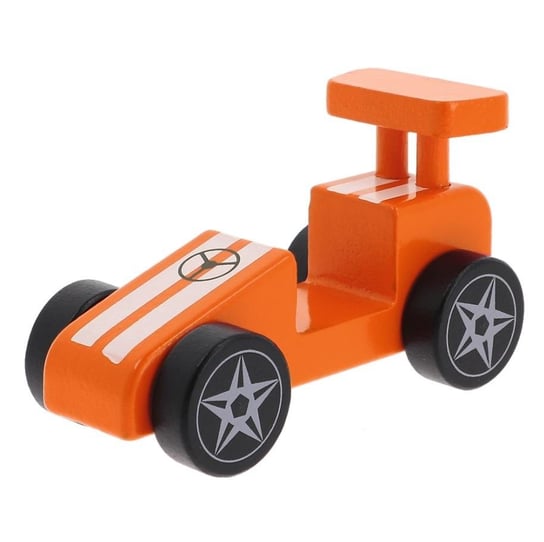 Trefl, Zabawka drewniana, Racing Car Orange, 61696 Trefl