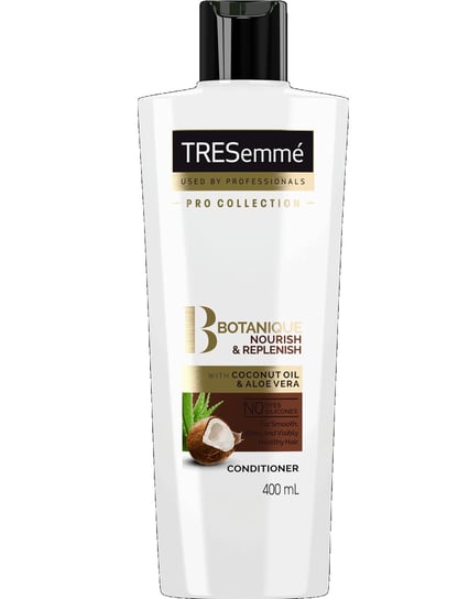 TRESemme, Botanique, odżywka do włosów suchych i zniszczonych kokos i aloes, 400 ml TRESemme