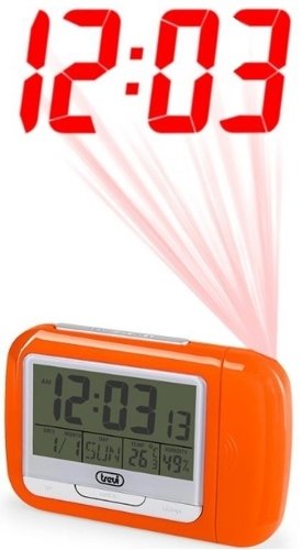 Trevi Pj3027Wh Pomarańczowy Zegar Z Projektorem Trevi