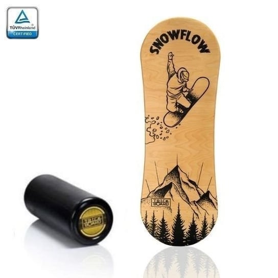 TRICKBOARD Deska do balansowania CLASSIC SNOWFLOW (Deska + Czarny wałek) - TÜV Trickboard