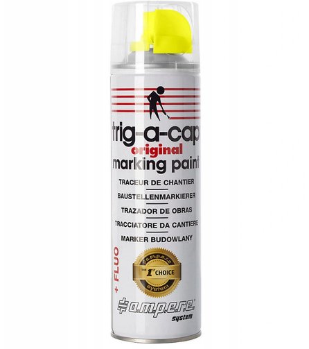 Trig-A-Cap Farba Spray Budowlany Geodezyjny Żółty 0,5L Inna marka