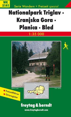 Triglav Park Narodowy Planica Kranjska Gora. Mapa 1:35 000 Freytag & Berndt