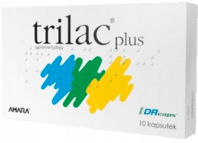 TRILAC PLUS, probiotyk, 10 kaps. Amara