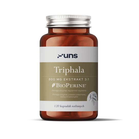 TRIPHALA + BIOPERINE Suplement diety, 120 vege kaps. Uns