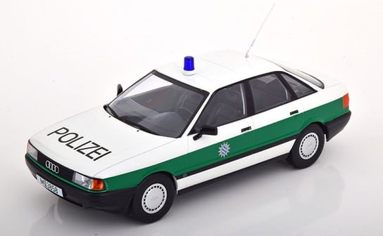 Triple 9 Audi 80 (B3) Police 1989 White Green 1:18 1800345 Triple 9