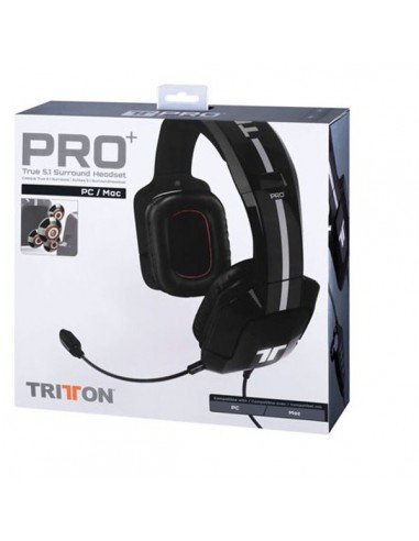 Tritton Zestaw słuchawkowy Pro+ True 5.1 Surround dla PC czarny Mad Catz