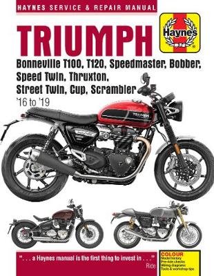 Triumph Bonneville T100, T120, Speedmaster, Bobber, Speed Twin, Thruxton, Street Twin, Cup, Scrambler (16 to 19): 16 to 19 Coombs Matthew