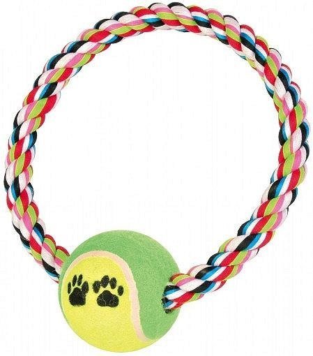 Trixie Aport Ring z piłką tenisową dla psa śr. 18 cm Trixie