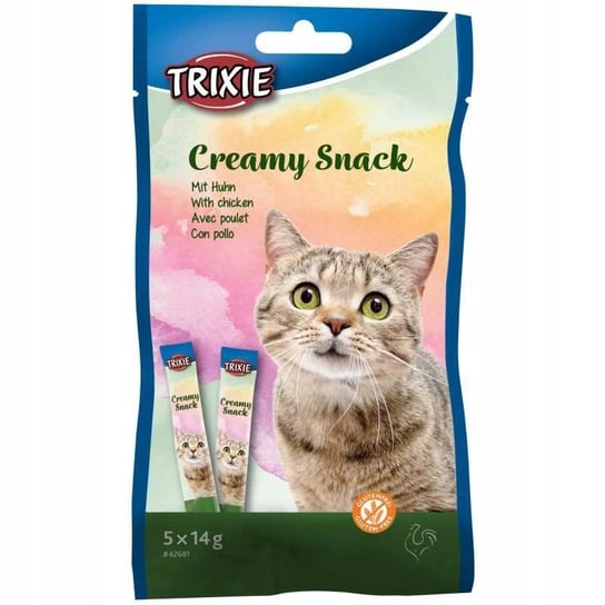 Trixie Creamy snack z Kurczakiem dla kota 5x14g Trixie