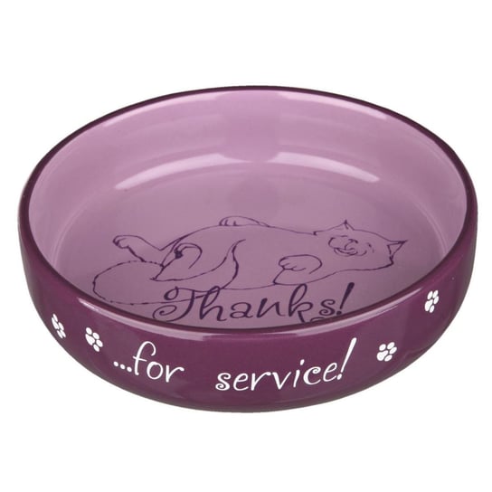 TRIXIE Miska ceramiczna dla kota THANKS FOR SERVICE 0,3L/15 cm Trixie