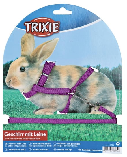 TRIXIE Szelki + Smycz dla królika UNIWERSALNE 25-44cm / 8mm / 1,3m Trixie