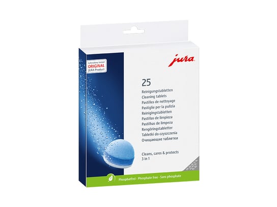 Trójfazowe tabletki czyszczące JURA, 25 szt. JURA