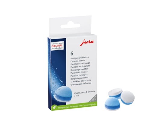 Trójfazowe tabletki czyszczące JURA, 6 szt. JURA