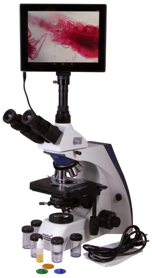 Trójokularowy mikroskop cyfrowy Levenhuk MED D35T LCD Levenhuk