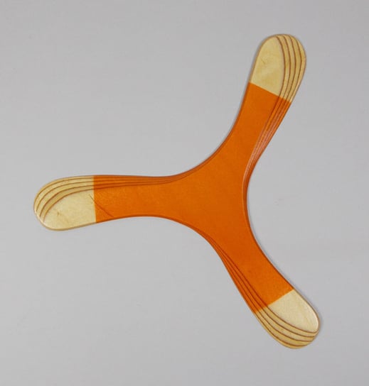 Trójpłat Pomarańczowy bumerang powracający - leworęczny Łowca Bumerangów