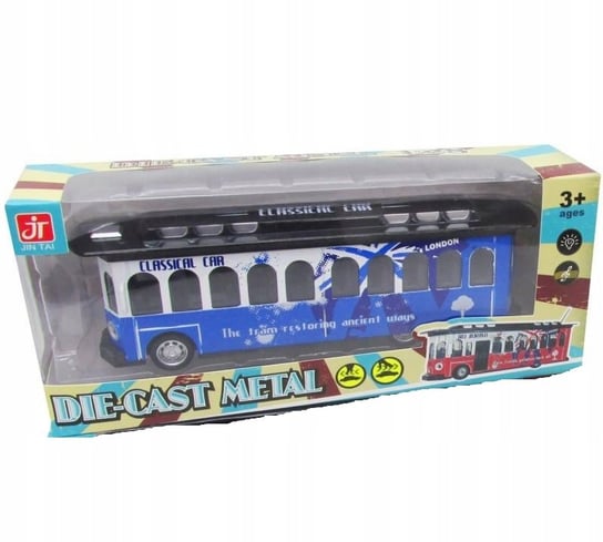 Trolejbus Metalowy Zabawka Dla Dzieci Trifox