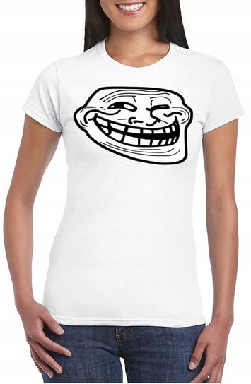 Troll Face Damska Koszulka Śmieszna M 3152 Inna marka