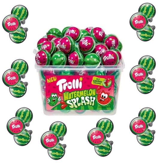 Trolli Watermelon Arbuzy Splash Żelki Z Nadzieniem 60Szt Inna marka
