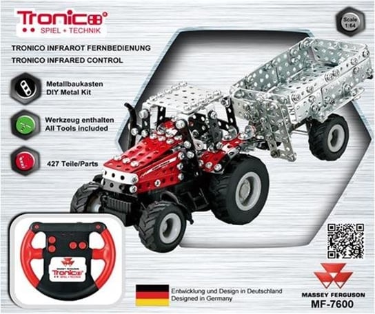 Tronico, klocki konstrukcyjne Traktor MASSEY FERGUSON MF-7600, 09541 Tronico