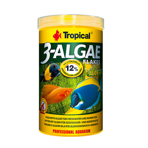 Tropical 3-Algae Flakes - Pokarm Roślinny Dla Rybek 100Ml Tropical
