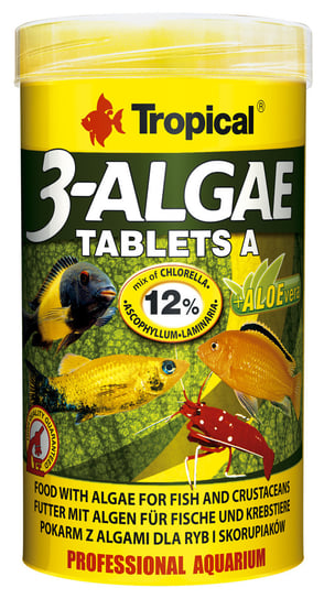 Tropical 3-ALGAE TABLETKI A 50ml/36g/80szt Tropical