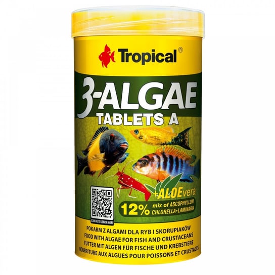 TROPICAL 3-ALGAE TABLETS A 250ML/150G Tropical