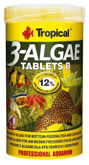 TROPICAL 3-ALGAE TABLETS B 250ML/150G Tropical