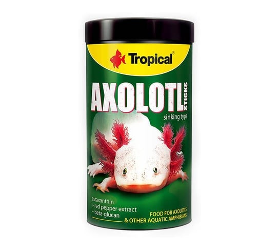 Tropical Axolotl Sticks 250ml, pokarm dla aksolotli i innych płazów wodnych Tropical