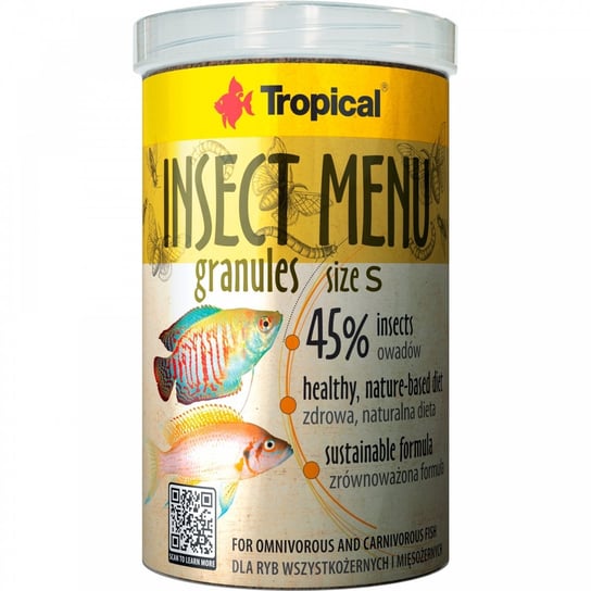 Tropical INSECT MENU GRANULES SIZE S 100ML/54G Tropical