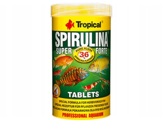 TROPICAL Super Spirulina Forte Tablets 250ml 340szt. Tropical