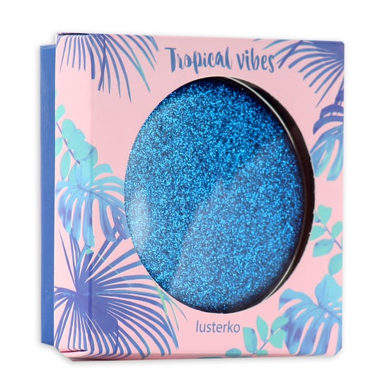 Tropical Vibes, Lusterko kieszonkowe, blue glitter, 7 cm Empik