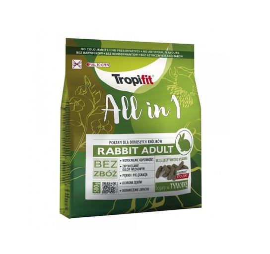 TROPIFIT ALL IN 1 RABBIT ADULT 500g Tropic