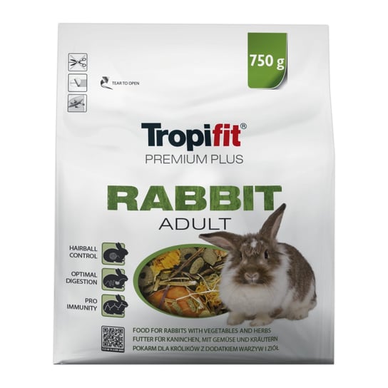 Tropifit Premium Plus RABBIT ADULT 750g Tropical