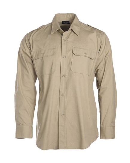 Tropikalna koszula z długim rękawem w kolorze khaki Mil-Tec