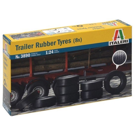 Truck Rubber Tyres, koła, zestaw 8 szt. Truck Rubber Tyres