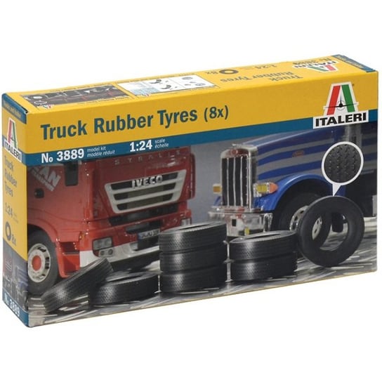 Truck Rubber Tyres, koła, zestaw 8 szt. Truck Rubber Tyres