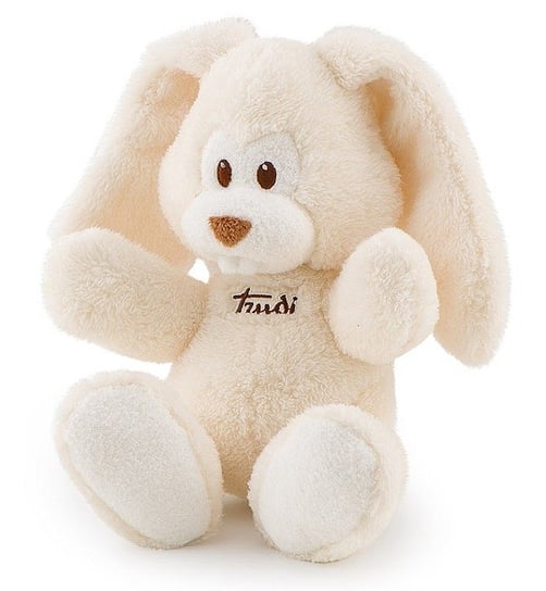 Trudi, Pluszowy królik z pozytywką, Cremino, kremowy, 26 cm Trudi
