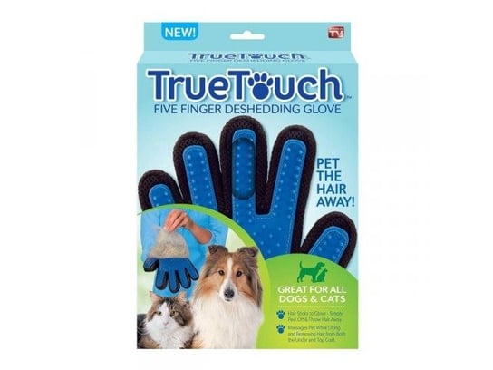 True Touch Rękawica do Wyczesywania Sierści dla Psa i Kota HEURES