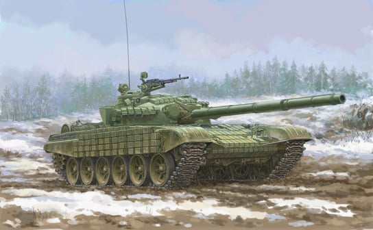 Trumpeter, Model do sklejania Soviet T-72 Ural z pancerzem reaktywnym Kontakt-1 TRUMPETER