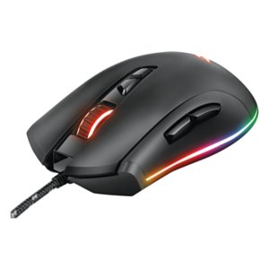 Trust Gaming Mouse GXT 900 Qudos, 100-15000 DPI, 7 programowalnych przycisków, regulowane oświetlenie LED RGB, wbudowana pamięć Trust