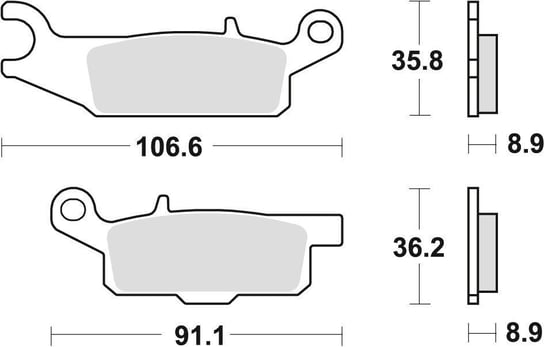 TRW LUCAS KLOCKI HAMULCOWE KH446 OFFROAD SPIEK METAL Inna marka