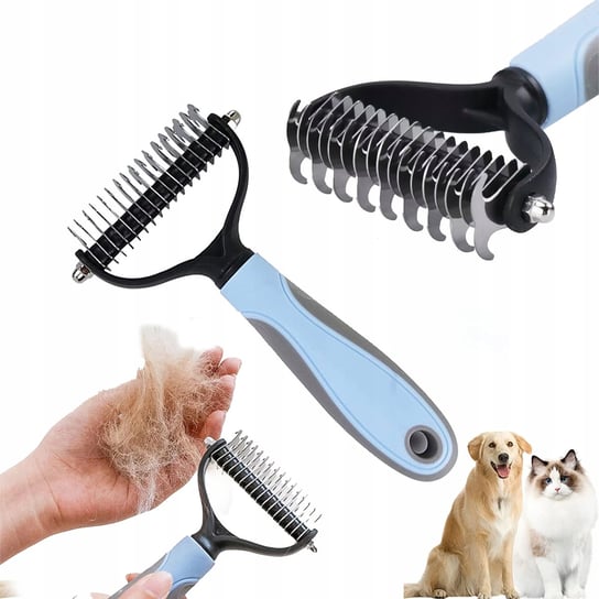 Trymer zgrzebło grzebień usuwania sierści włosów kołtunów psa kota Agdexpert