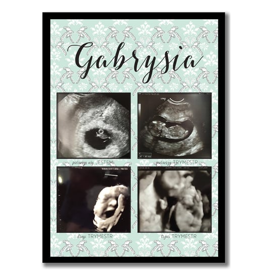 Trymestr ciąży, zdjęcia USG, pamiątka z ciąży prezent na Baby Shower Ciąża Inna marka