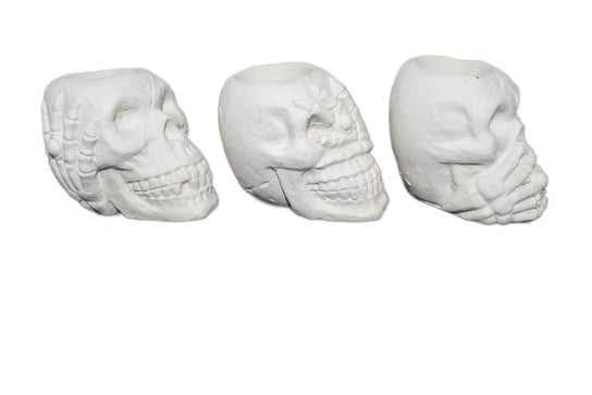 Trzy czaszki,świeczniki na tee light Inny producent
